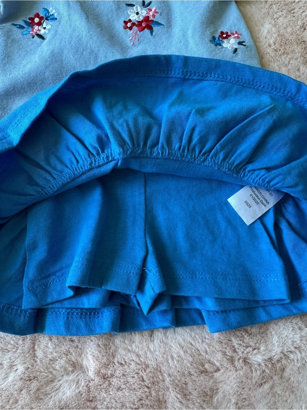 NWT Baby Bearpaw Embroidered Polo Shirt and Skirt Set Size 3-6 months